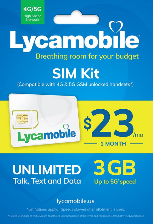 LYCA MOBILE $23 PLAN WITH SIM AND ACTIVATION - Asian Online Groceries
