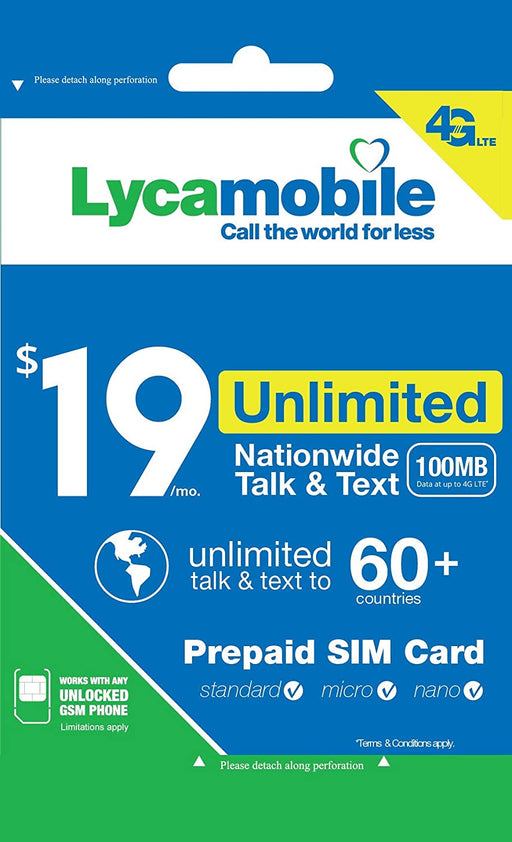 LYCA MOBILE $19 PLAN WITH SIM AND ACTIVATION - Asian Online Groceries