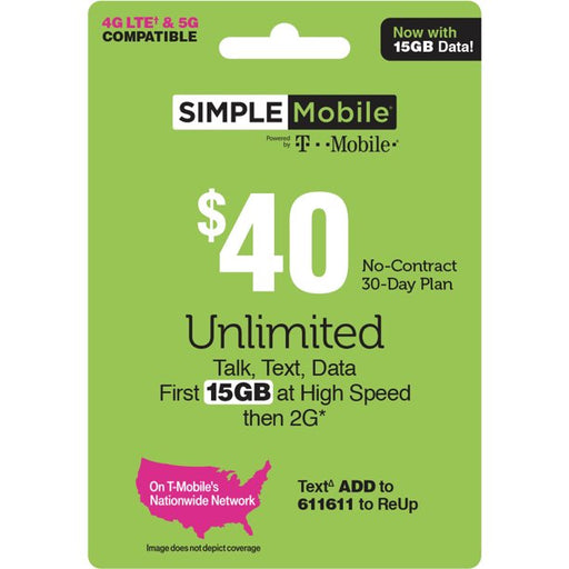 Simple Mobile $40 Unlimited 30-Day Prepaid Plan - Asian Online Groceries